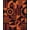 Orange, Pattern 2, variant on Design&I 8'x10' Washable Area Rug Sleek Flatweave Pet Friendly Orange Black Geometric Retro Design Bold Abstract with Leaf Motifs for King Size Bedroom, Under Bed