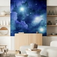 thumbnail image 5 of Idea4wall 3pcs Azure Nebula Galaxy Stick Wallpaper Removable Wall Murals Large Wall Stickers for Home Decoration, 72"x72", 5 of 5
