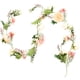 thumbnail image 2 of Guirnalda de rosas falsas, guirnalda de flores de peonía, guirnalda floral artificial, decoración de dintel de pared, 2 of 5
