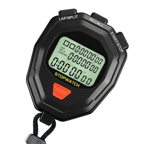 Precision Timer Tools with Lanyard Digital Stopwatch Timer Outdoor Sports Training Timer Handheld Chronograph Stop Watch