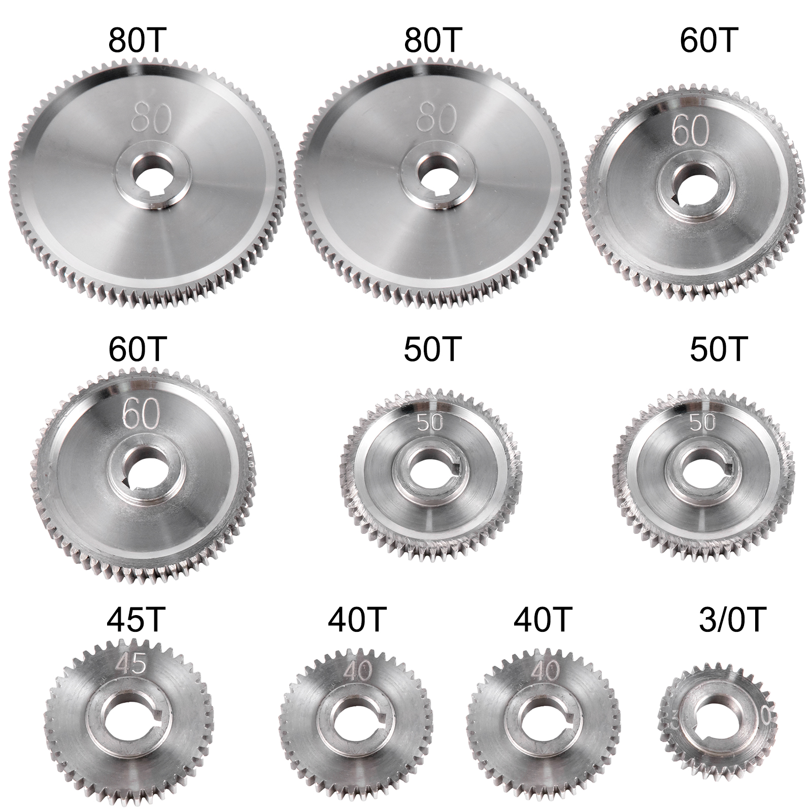 Metal Lathe Gears Precise Mini Lathe Replacement Gears Including Box