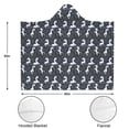 thumbnail image 3 of Wearable Blanket,Dark Cartoon Unicorn Leaf Pattern Hooded Wearable Flannel Blanket for Adults & Teens with Buckle,Winter Poncho Shawl Wrap Cape,50"x60", 3 of 5