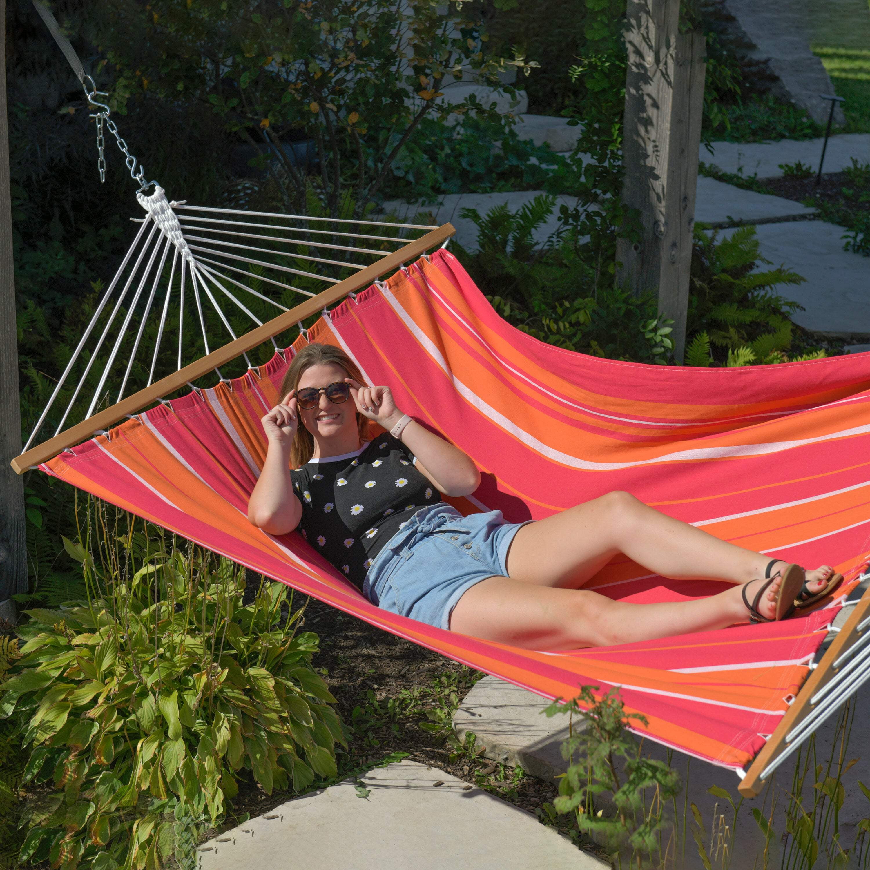Cotton Spreader Bar Hammock (Double)
