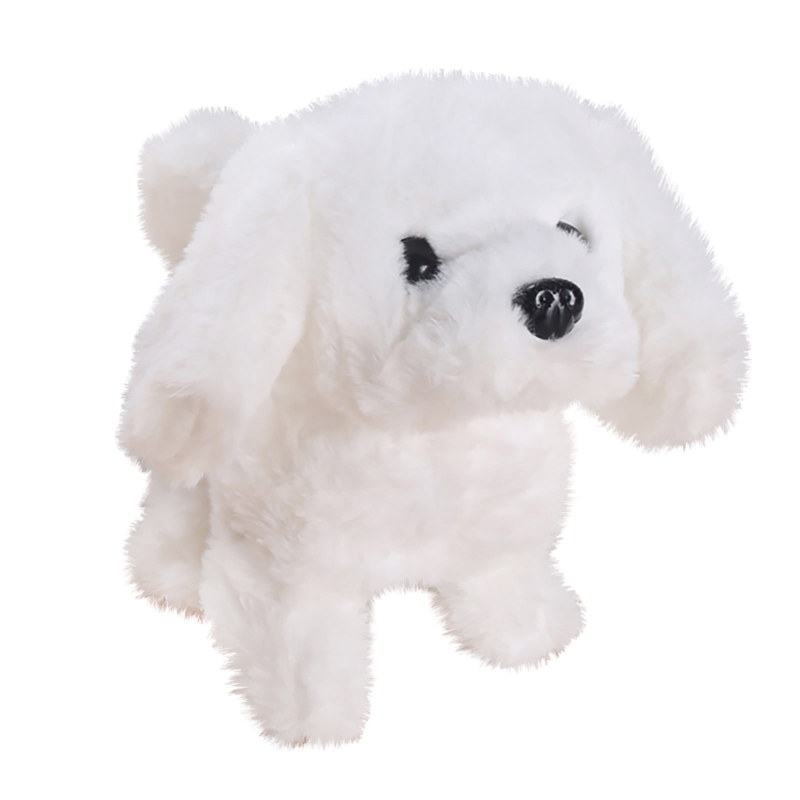 Cute Realistic Maltese Dog Realistic Figure Toy Dogs Plush Stuffed Xmas Gift NEW 