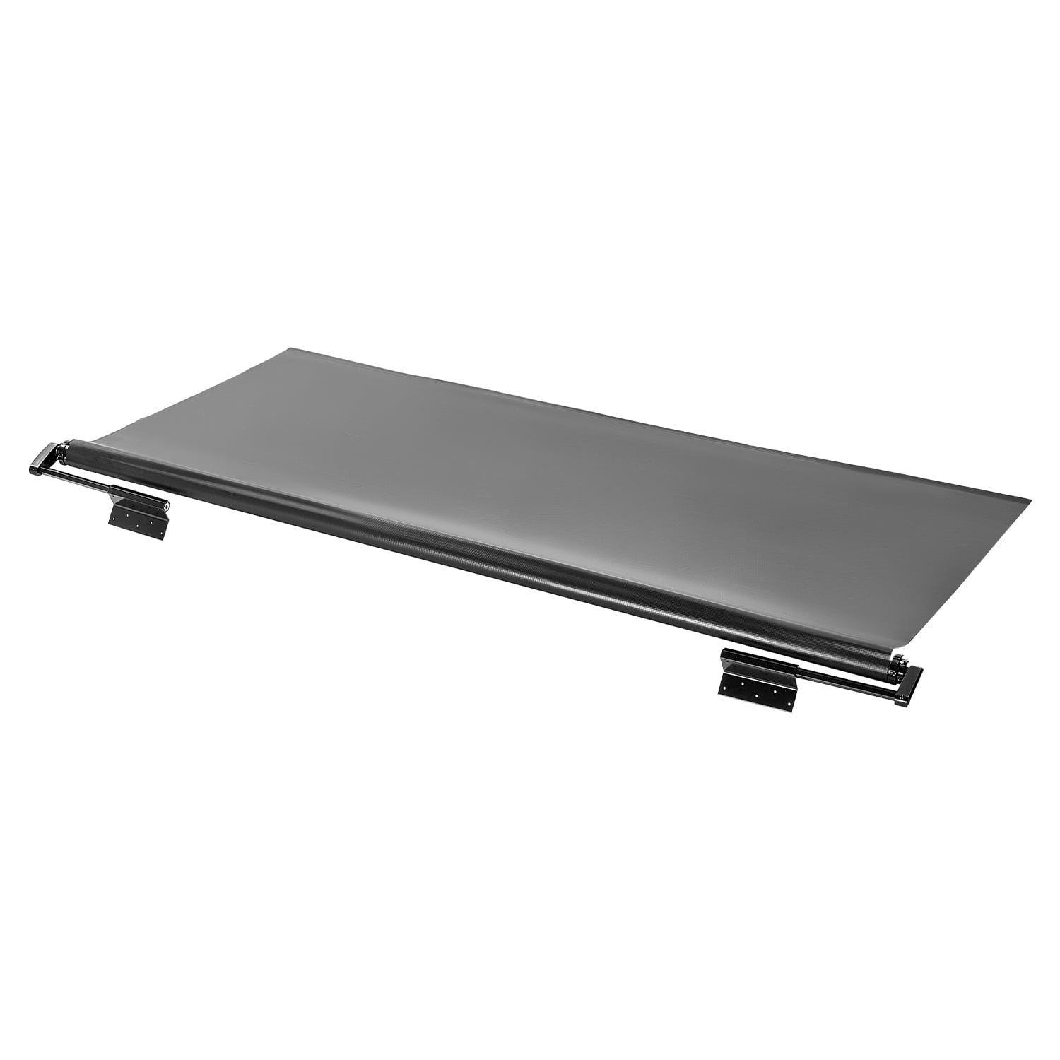 KFFKFF RV Canopy Cloth Substitute, 7" to 7', Resilient Weather-Resistant Slide Cover Awning inclusive of Bracket, Robust Slide Cover Awning crafted from Stainless Steel, Suitable for RV (Black)