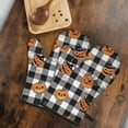 thumbnail image 5 of Cute Oven Mitts,Checkered Halloween Pumpkin Pattern Oven Mitt 2-Pack Set,Kitchen Gloves for Oven,Heat Resistant Oven Mitts 7.7"x12", 5 of 7