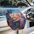 thumbnail image 3 of KUIFORTI Brown Starfish Golf Seat Covers for Cart Travel Sports Golf Cart Accessories Foldable Non-Slip Fits for EZGO, Yamaha, Club Car and More 2 Seats Golf Carts, 3 of 7