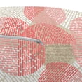thumbnail image 3 of Abstract Pouf Cover with Zipper, Overlapped Circles Pattern with Dashed Lines Digital Image Print, Soft Decorative Fabric Unstuffed Case, 30" W X 17.3" L, Pale Sepia White, by Ambesonne, 3 of 5
