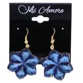 thumbnail image 2 of Mi Amore Flower Dangle-Earrings Blue/Gold-Tone, 2 of 2