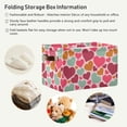 thumbnail image 6 of SKYSONIC Love Heart Laundry Basket Collapsible Laundry Hamper Clothes Toys Storage Bin with Handles, 2PCS, 6 of 7