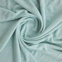 Zelouf Naomi Metallic Puff Glitter Stretch Knit  , Sewing, DIY, Crafts Fabric by the Yard, Ltblue/whtslv, 3 Yard