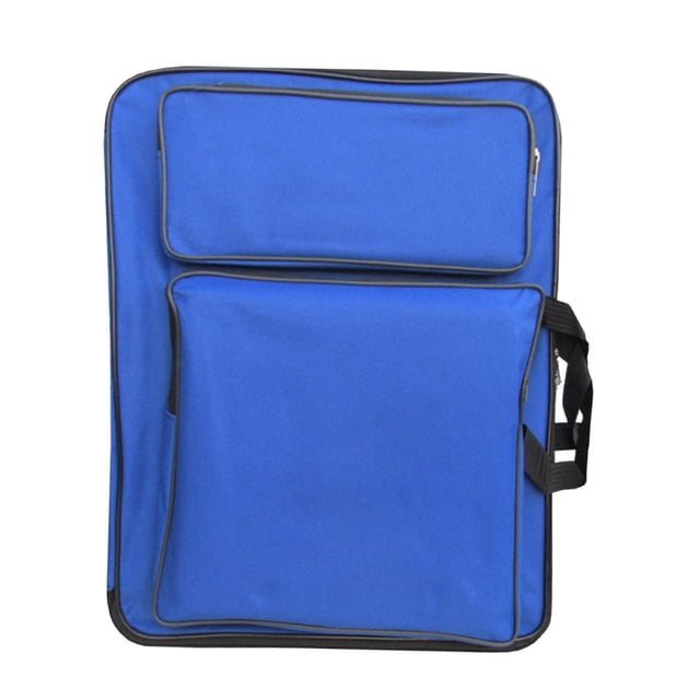 Art Portfolio Case Kids Organizador de almacenamiento de viaje Sketch Bag Artistas Mochila para pantalla de visualización Bandeja de mezcla Azul oscuro Macarena Caso de la cartera de arte