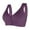Dark Purple, variant on Womens Bras Comfortable Sexy Transparent Shoulder Strap Bra Wireless Backless Spongeless With Convertible Shoulder Straps Brassiere Comfy Womens Bralette