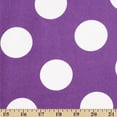 thumbnail image 4 of Polka Dot Extra Large Printed Fabric Purple / White 100% Cotton 58/60" Wide Sold By The Yard, 4 of 4
