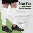 thumbnail image 3 of 1 / 2 Pairs Calf Compression Sleeve for Men Football Leg Sleeve Elastic Soccer Sleeve Calf Support Sock for Women AthleteFootball socks, Baseball, Softball, Hockey, 3 of 5
