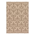 thumbnail image 3 of Unique Loom Outdoor Botanical Collection Area Rug - Victorian (7' x 10' Rectangle Beige/Brown), 3 of 8