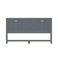 thumbnail image 2 of Alya Bath Wilmington 59"W Wood Double Vanity with No Top in Gray Finish, 2 of 3