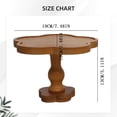 thumbnail image 3 of Wood Cake Stand, Round Wooden Cupcake Pedestal, Paulownia Woods Slice with Legs, Rustic Cake Holder Wooden Serving Tray Serving Board Display Wood Plant Stand, 3 of 9
