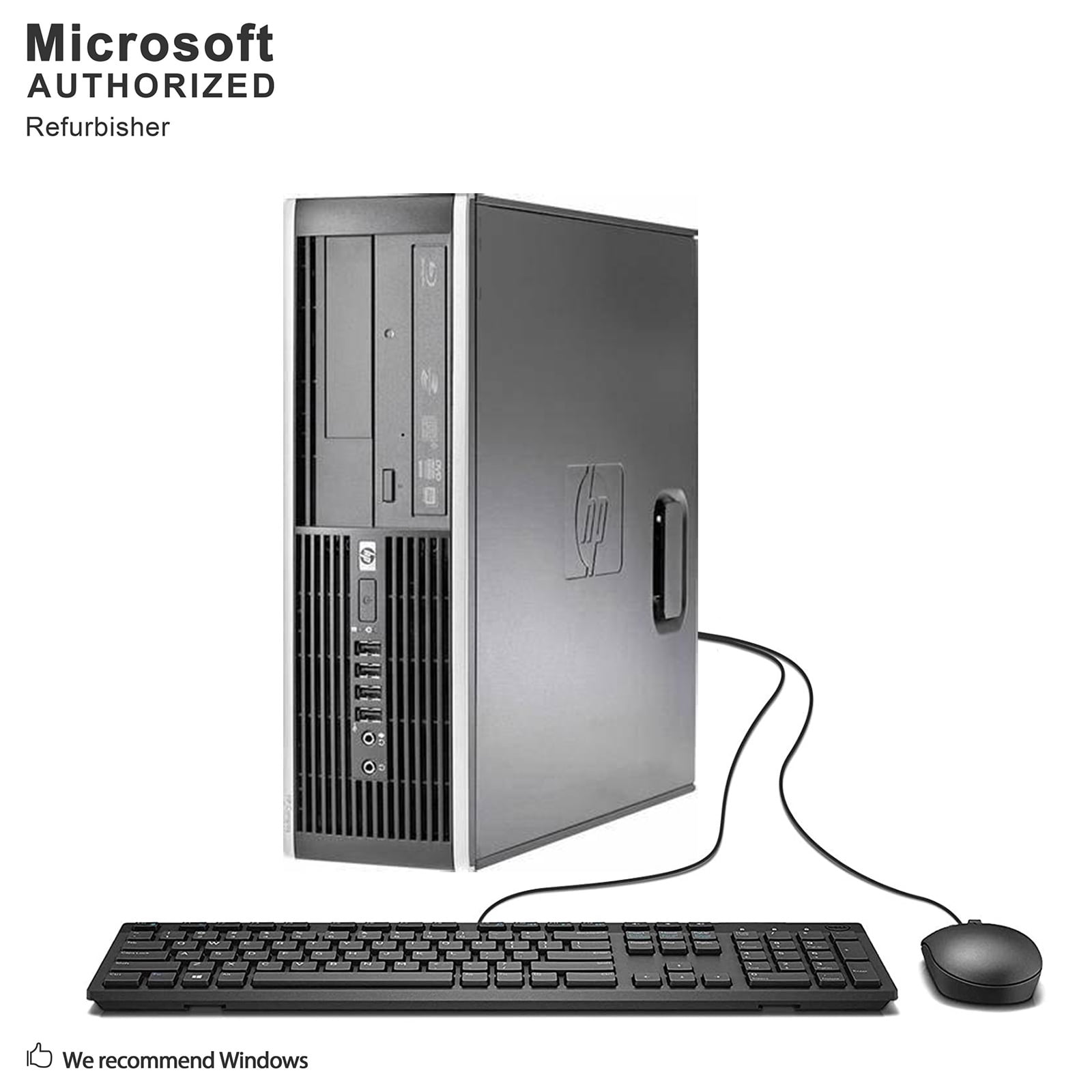 PC COMPUTER DESKTOP RICONDIZIONATO HP CORE i3-2100 RAM 8GB SSD 240GB WIN 10 WIFI 