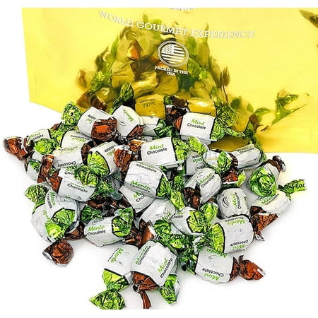SweetGourmet Chocolate Filled Mints | Premium Hard Candies | Arcor Bulk Candy | 4 Pounds