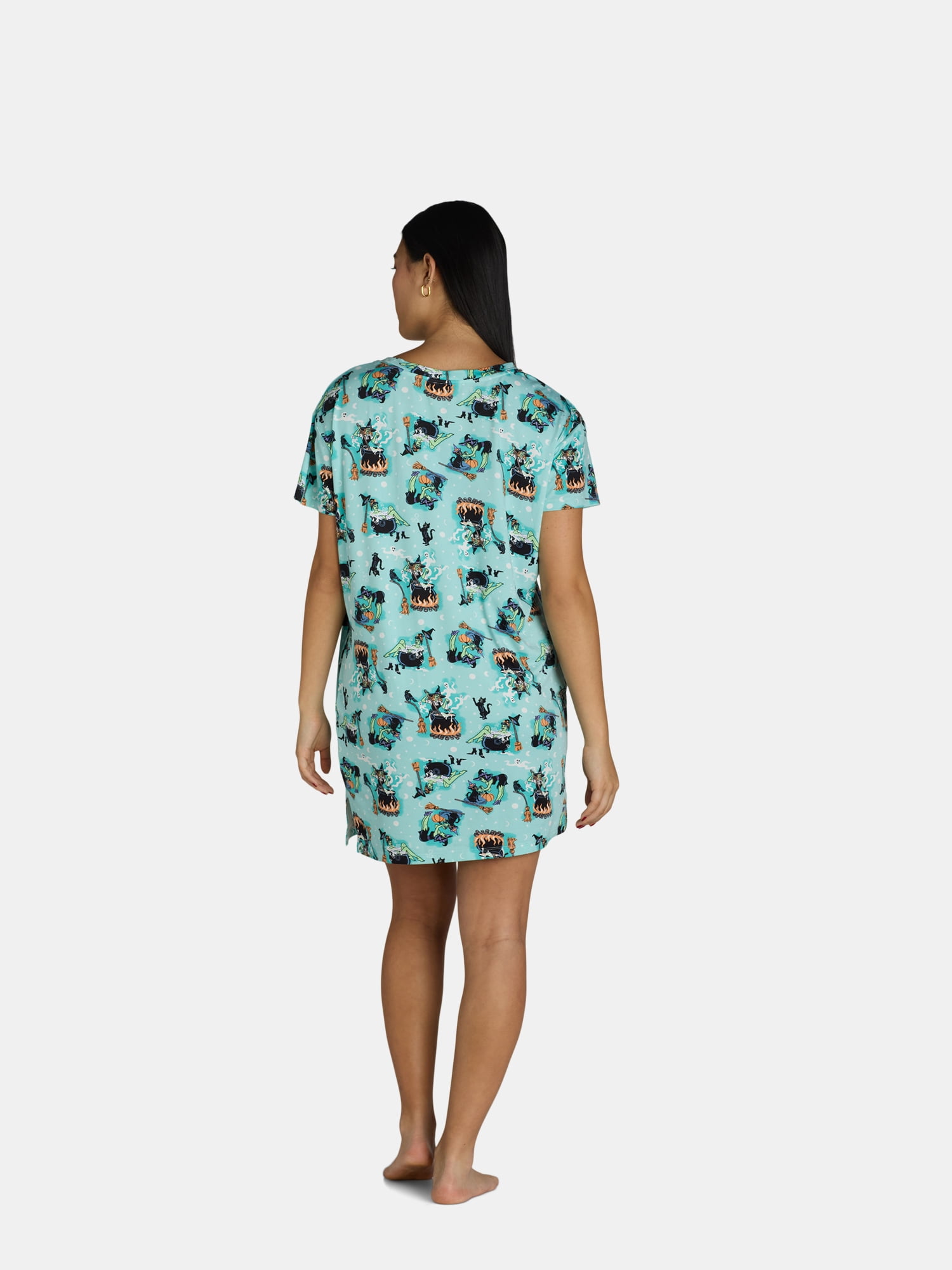 Women's Halloween Witch Sleepshirt Top by Way to Celebrate