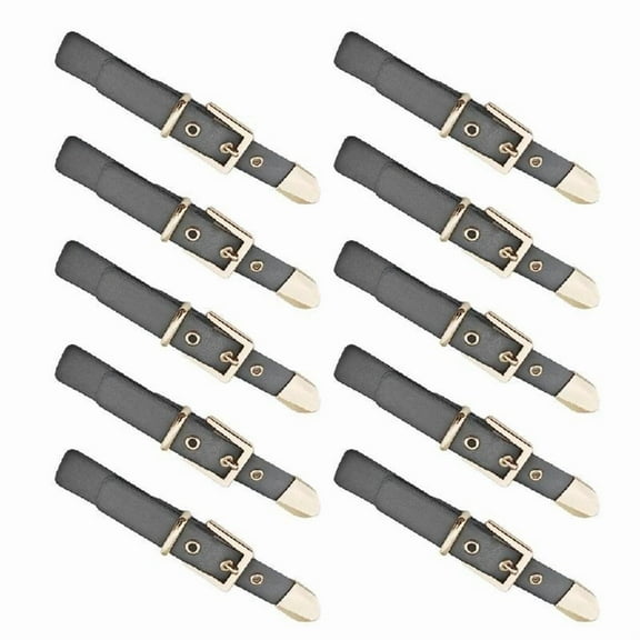 10 Pcs Sew-On Toggles Closures PU Clasp Fasteners for Coat Knitwear