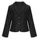 thumbnail image 5 of RKSTN Blazers for Women Oversized Lapel Single Breasted Button Cropped Blazer Business Suit Jacket Womens Casual Solid Plus Size Turndown Collar Loose Long Sleeve Professional Office Wear Blazer, 5 of 10