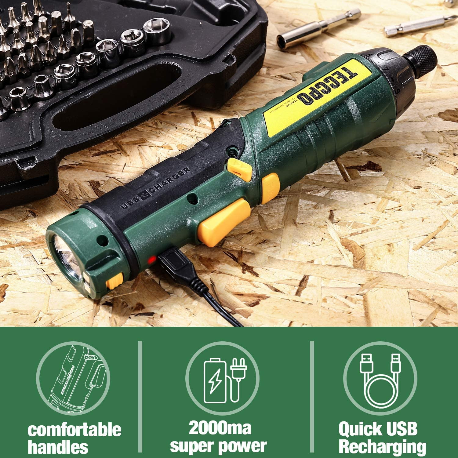 TECCPO 6Nm Cordless Electric 