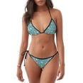 thumbnail image 1 of Disketp Teal Mama Llama para Bañador de Dos Piezas para Mujer, Bikini Sexy Halter String, Conjunto de Bikini en Triángulo, 1 of 6