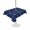 Navy Blue, variant on Outdoor Table Cloth with Umbrella Hole and Zipper, Navy Blue Anchor Waterproof Rectangle Tablecloth 54"x80", Nautical Coastal Summer Ocean Ship Washable Table Cover for Outside Party Patio Picnic