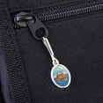 thumbnail image 3 of Noah's Ark with Animals Antiqued Oval Charm Clothes Purse Suitcase Backpack Zipper Pull Aid, 3 of 3