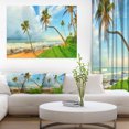thumbnail image 1 of Palm Trees over the Beach Sri Lanka - Modern Seascape Canvas Artwork, 1 of 3