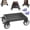 18"L x 18"W Dolly, variant on Heavy Duty 55 Gallon Drum Dolly - 2000LB Capacity Stainless Steel Barrel Cart w/4 Swivel Casters | Industrial Warehouse Drum Mover | Non-Tip Design & Steel Frame