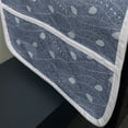 thumbnail image 3 of Leaves Microwave Oven Cover, Branches over Denim Background Contemporary Fashion Nature Mix Art Deco, Water Resistant Organizer with Pockets for Kitchen, 36" x 12", Pale Blue Slate, by Ambesonne, 3 of 4