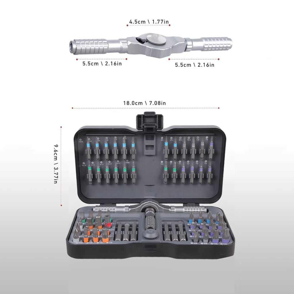 66 In 1 Magnetic Screwdriver Set Multifunction Turning Screwdriver Collection For Electronics Repair Home Maintenance