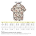 thumbnail image 4 of Camiseta de playa para hombre, de secado rápido, holgada, con cuello tipo surf y estampado caqui, talla M, 4 of 4