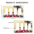 thumbnail image 3 of Hand Drawing Car Beach Summer Holiday Switch Cover Decorative Wall Plate / 4-Gang Screwless / Standard Size 4.5x8 in, 3 of 5
