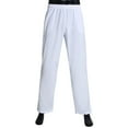 thumbnail image 2 of Rigardu pants for men Arab Men's Solid Color Elasticated Waist Pants Muslim Straight Pants with Side Pockets men's pants work pants for men White + XXL, 2 of 5