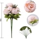 thumbnail image 2 of Nvzi Flores falsas, peonías artificiales vintage, flores de seda para decoración del hogar y bodas, paquete de 1 (melocotón), 2 of 5