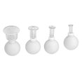 thumbnail image 3 of Cupping Kit, Blood Circulation Multiple Parts Massage Broken Resistant Vacuum Cupping Device Different Diameters  For Women For Hospital White, 3 of 8