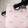 thumbnail image 3 of Ambesonne Cartoon Grommet Curtain, Vertical Stripes Bow Tie, 50" x 96", Pale Pink Rose, 3 of 6