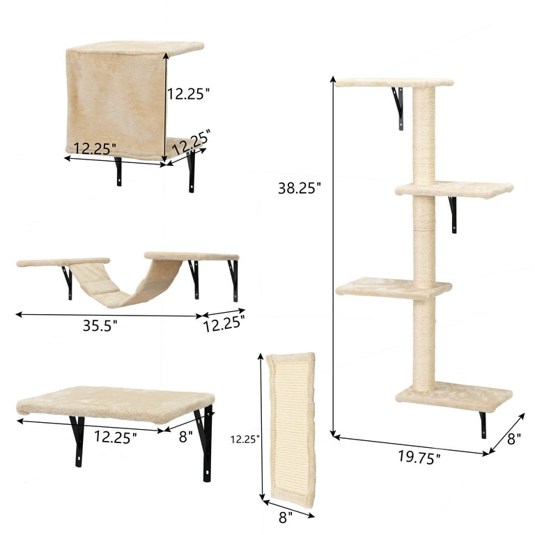 Diy wall best sale mounted cat tree