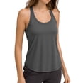 thumbnail image 2 of Workout Tank Tops Woman Loose Fit Scoop Neck Racerback Sleeveless Shirt Athletic Running Yoga Gym Tanks, 2 of 5