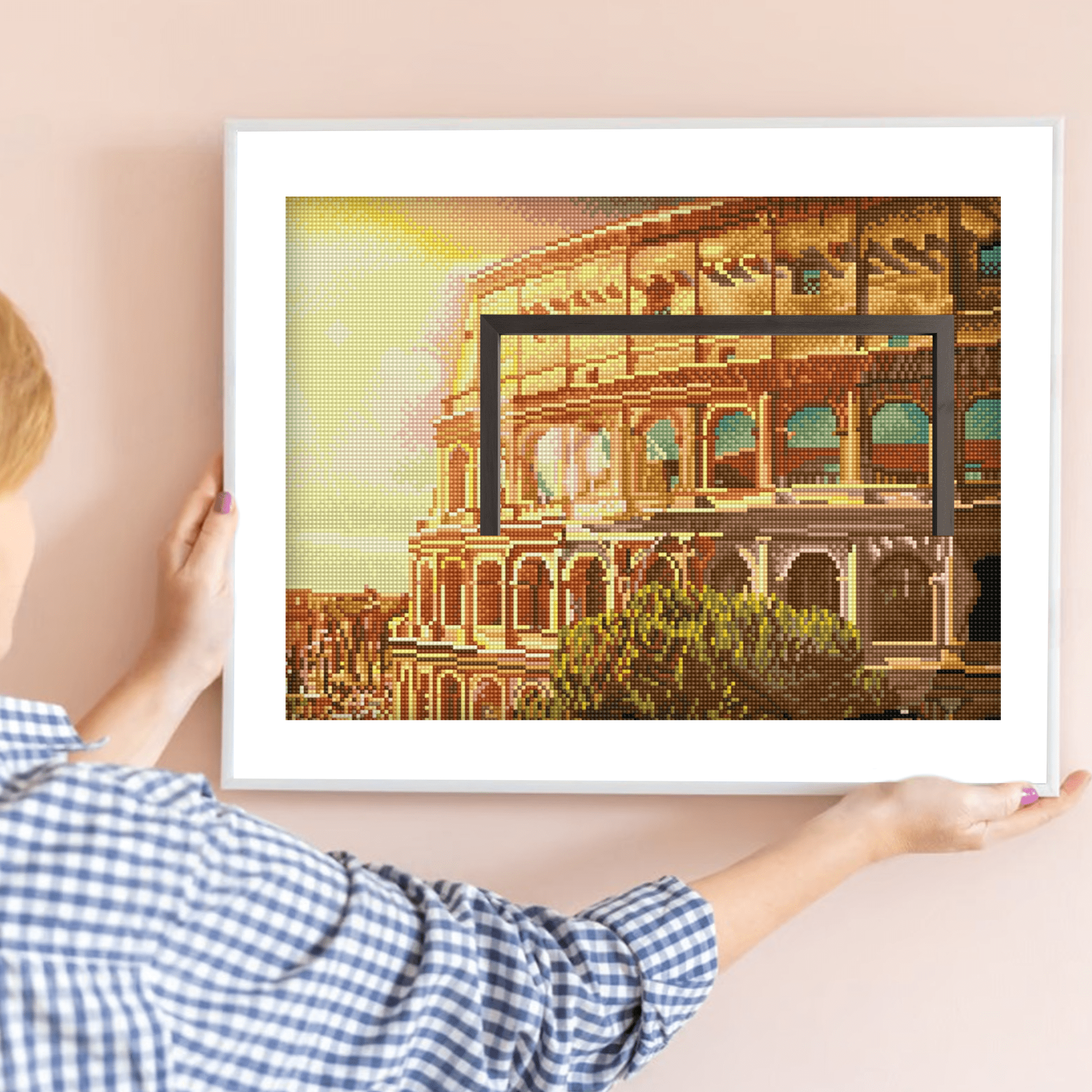 Diamond Dotz Roman Colliseum Buliding Diamond Painting Kits for Adults - Diamond Art Kits a Relaxing Creative Craft Kit with Dotz Gems 16.5"x20.5"