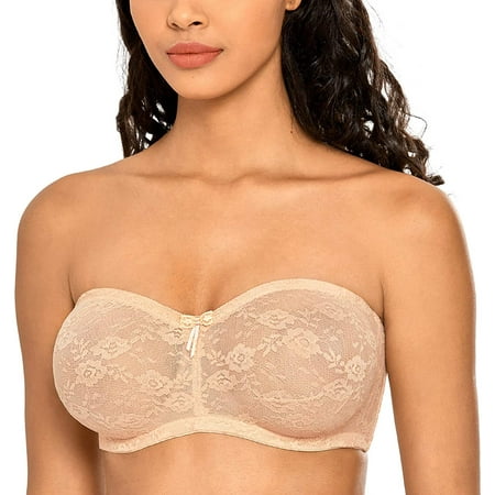 Women's No Padding Strapless Lace Bra Underwire Multiway See-Through | Walmart Canada