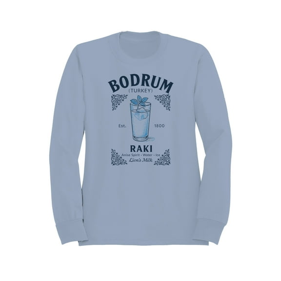 Bodrum Raki: Anise Spirit Design Men's Sweatshirt
