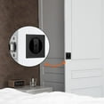 Flush Pocket Door Lock With Color Indicators Black Contemporary Privacy