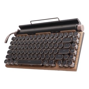 Clavier mécanique,Clavier d'écriture type 83 Clés Machine à écrire mécanique Clavier bleu commutateur mécanique Clavier construction robuste