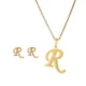 thumbnail image 1 of Pendientes para mujer, regalos para mujer, regalo de moda para mujer, 26 letras en inglés, nombre, cadena, collar, colgante, juego de pendientes, pulsera, collar, 1 of 3