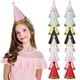 thumbnail image 1 of 16 gorros de fiesta de cumpleaños para niños: gorros de celebración en forma de cono con pompones - Artículos y decoraciones divertidos para fiestas de cumpleaños, 1 of 5